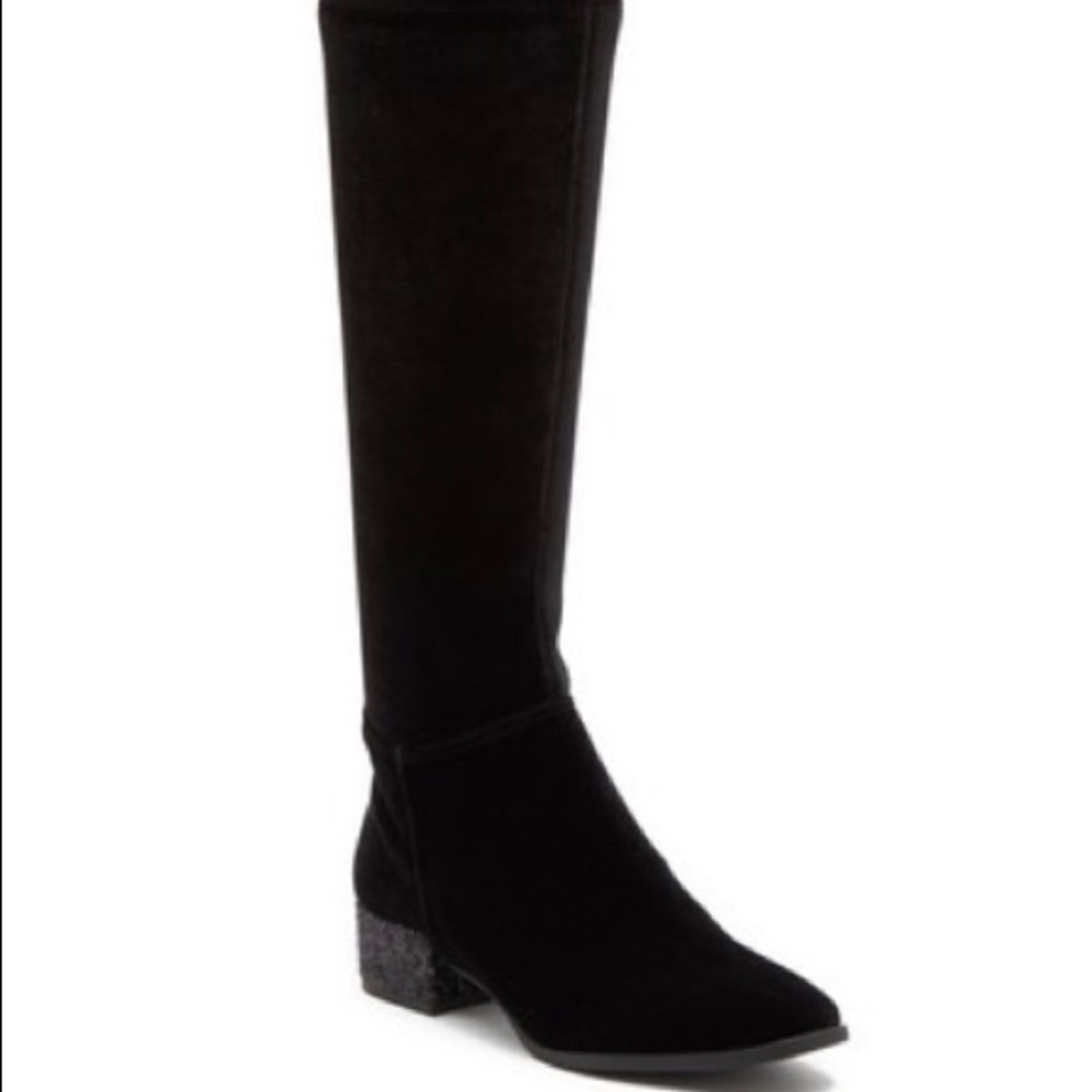 Anne Klein Kimmie Velvet Over-knee Boot